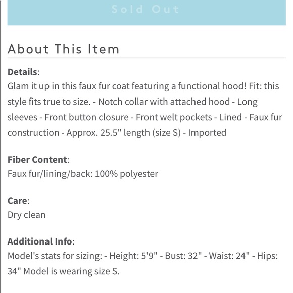 BCBG faux fur coat - Picture 4 of 7